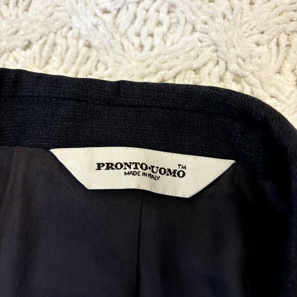 Pronto Uomo Sport Coat Blazer Natural Stretch Men's 48 XL Brown Wool Suit Jacket - Picture 9 of 12